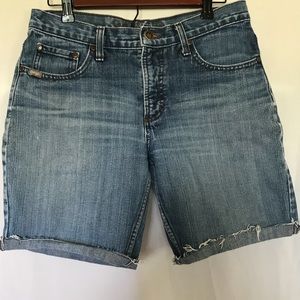Cruel Girl Womens Cutoff Jean Shorts Cuffed Sz 7